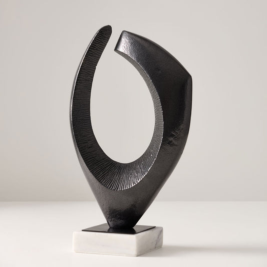 Aluminum Abstract Tabletop Sculpture