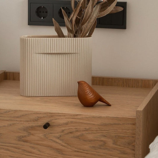 Carved Wooden Bird Figurine