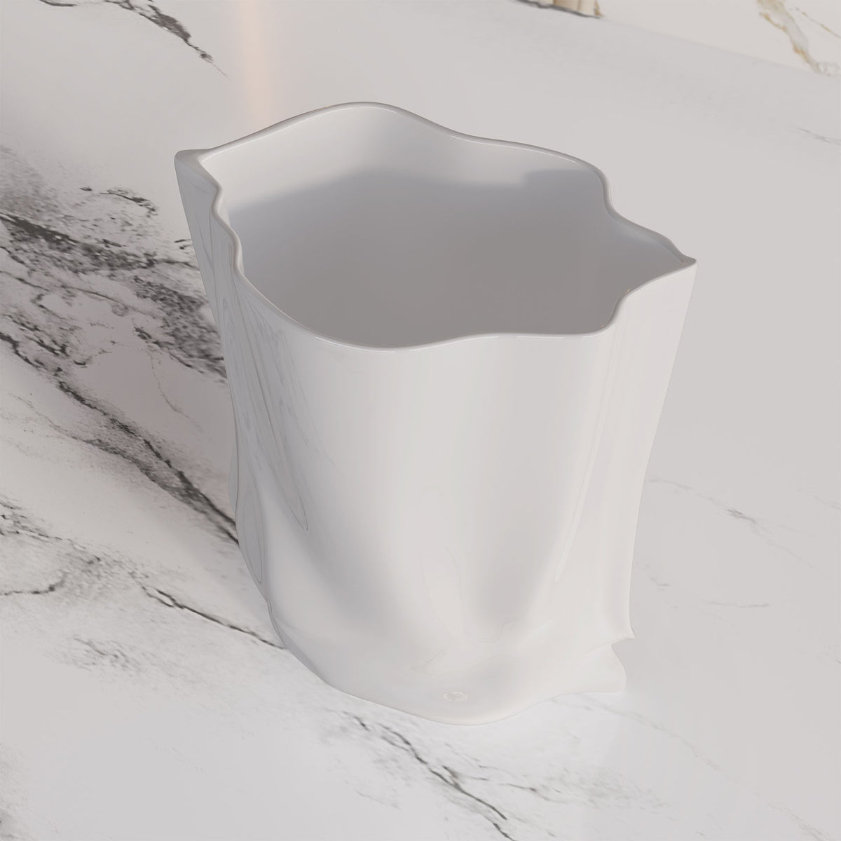 White Minimalist Ceramic Vase
