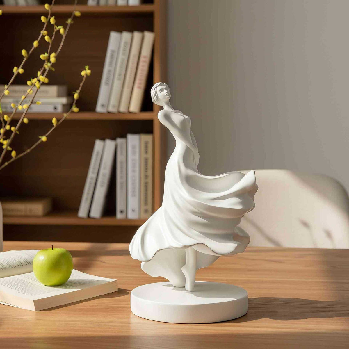 White Abstract Figure Tabletop Ornament