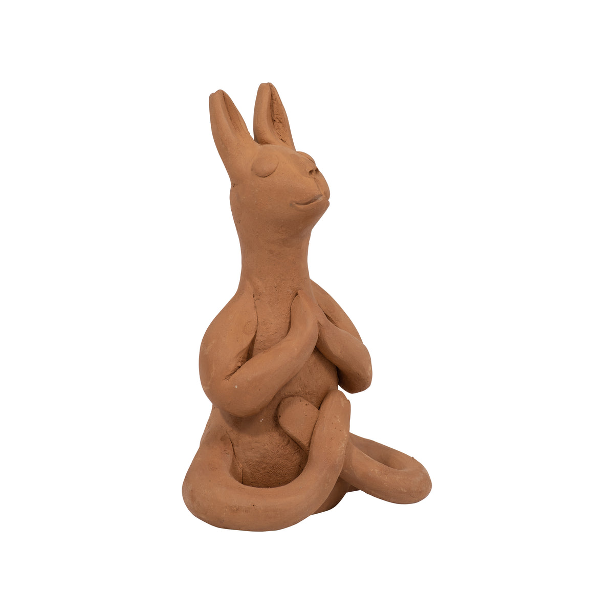Meditating Rabbit Ceramic Figurine
