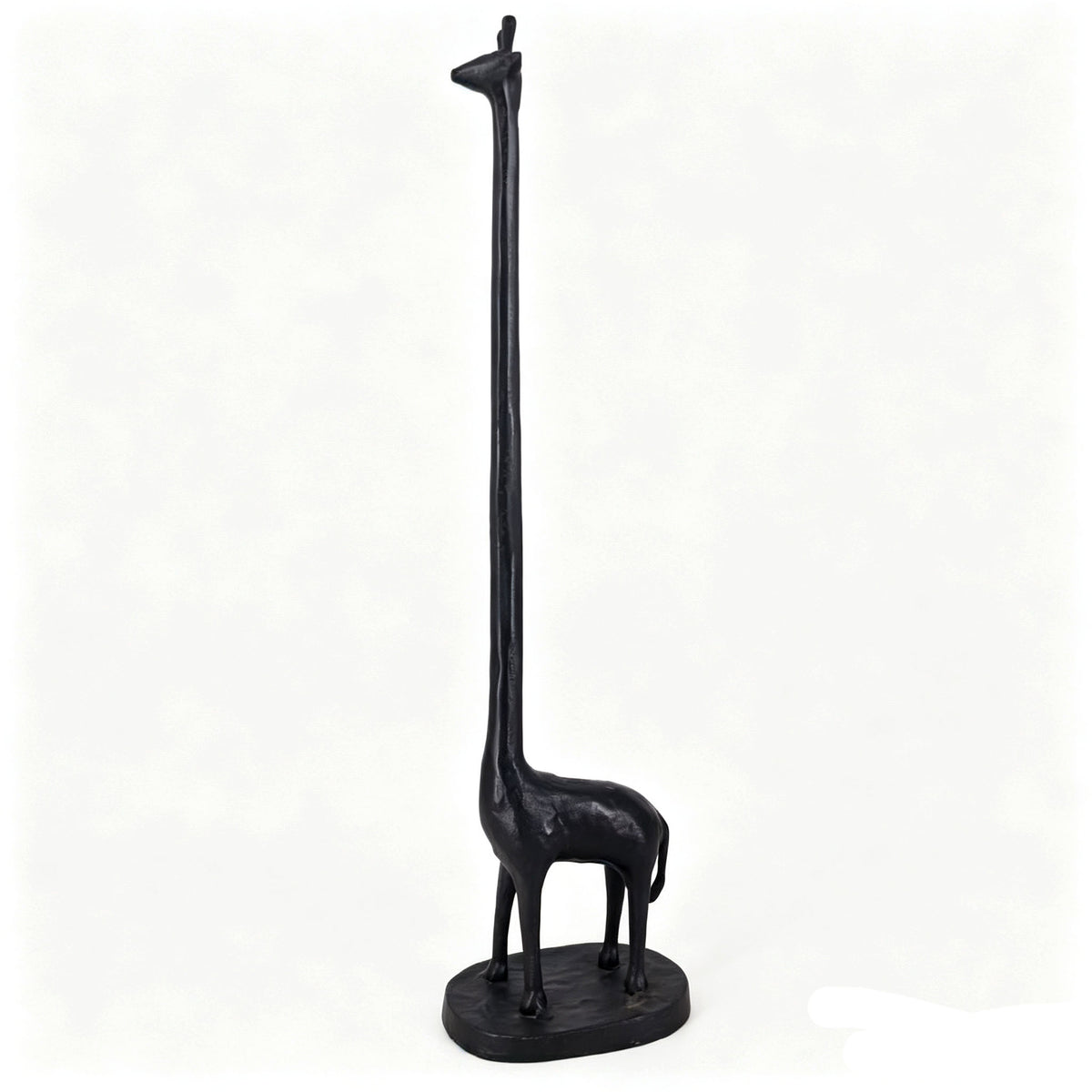 Black Cast Iron Giraffe Toilet Paper Holder