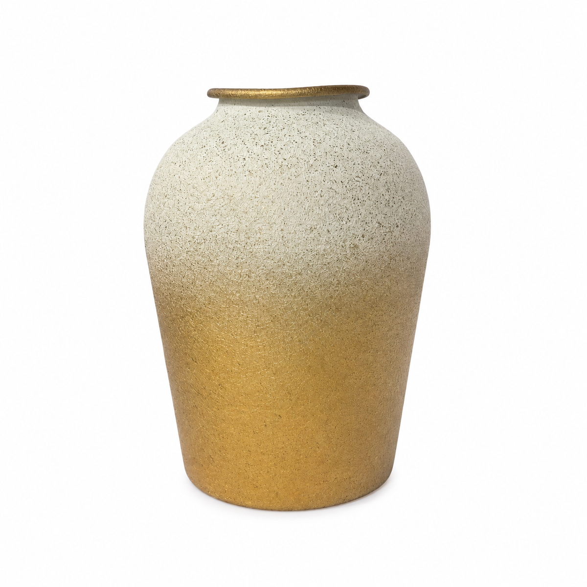 Textured Gradient Iron Flower Vase